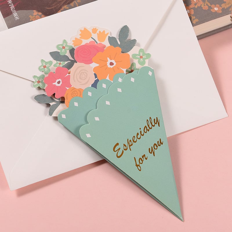 Bouquet Wishes Greeting Card