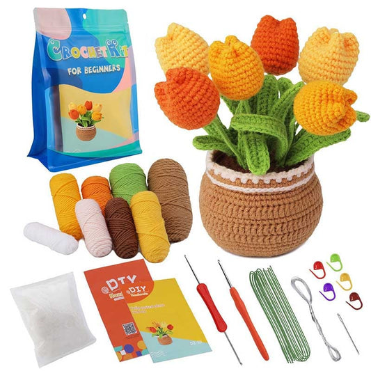 DIY Knitted Potted Plant Kit 🪴